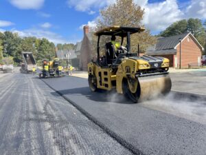 Road paving in Virginia