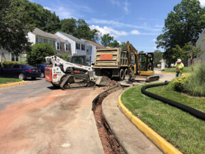 Road paving project