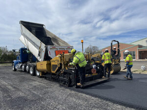 Asphalt milling and parking lot paving