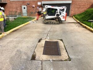 Concrete driveway repair