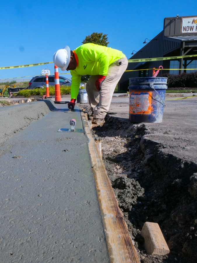 concrete and curbing