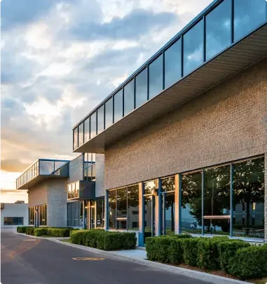 retail shops and restaurants