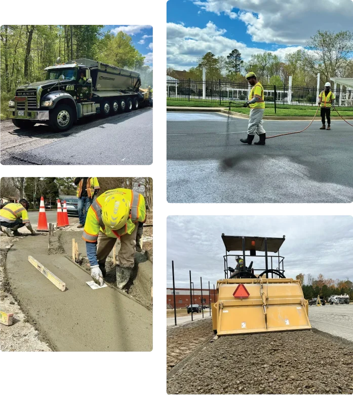 Finley Asphalt paving work in VA