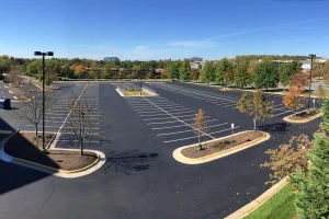 Parking Lot with Striping