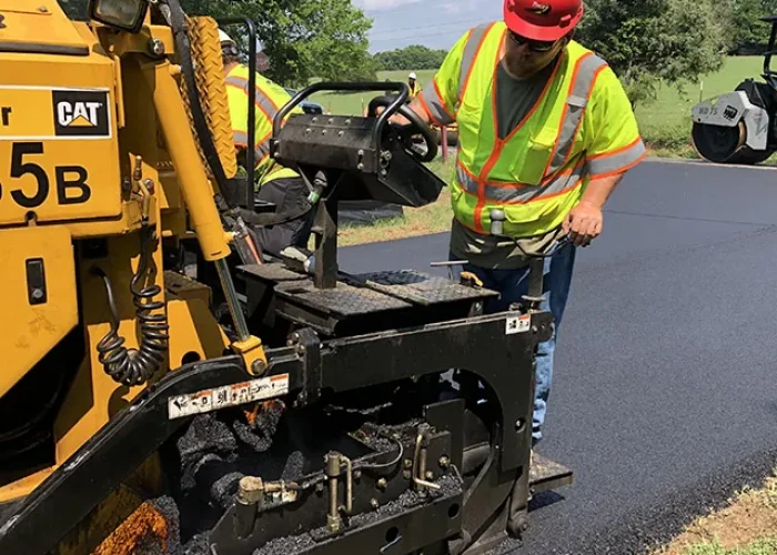 fire station parking lot paving
